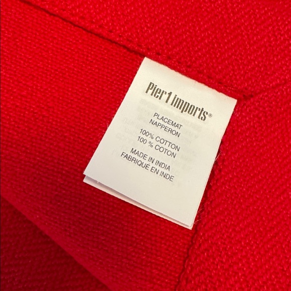 Pier 1 Red Cotton Placemats & Napkins *New ✨ - Picture 4 of 4
